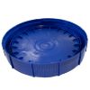 Picture of 2-2.5 Blue Gallon Life Latch New Generation HDPE Plastic Screw Top Cover, Blue #300, UN Rated