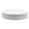 Picture of 53 mm, 53-400 White Ribbed, Matte Top, PP Plastic Screw Cap, FSM-1 Pulp, .020 Plain Liner, Heat Seal PE