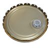 Picture of 5-Gallon Blue Chevron Rust Inhibited Steel Lug Cover, Rieke Fitting, 26 Gauge