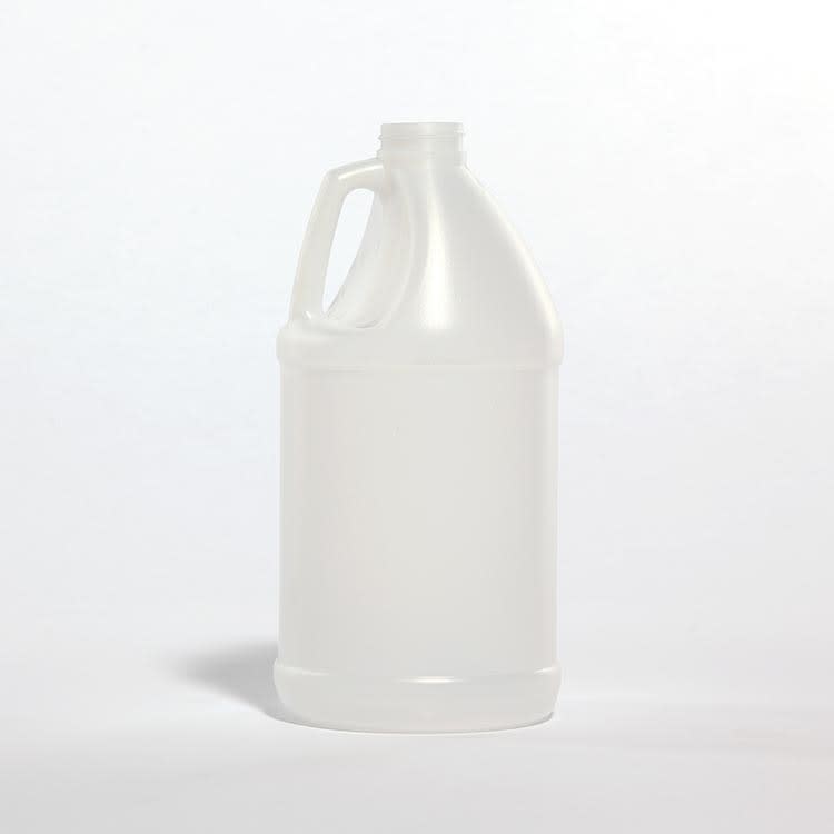 128 oz Natural HDPE Plastic Industrial Round, 38-400, 120 Gram ...