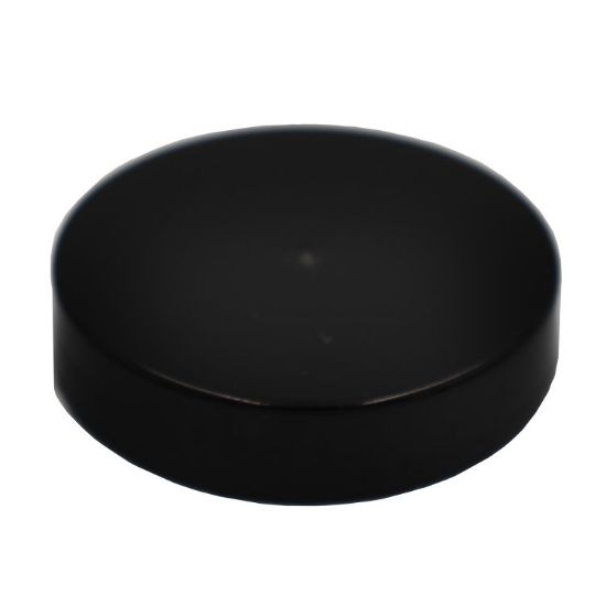 Picture of 48mm, 48-400 Black Smooth PP Plastic Cap, Unlined