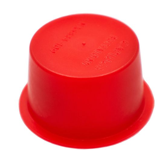 Picture of 38 mm Red LDPE Plastic Tapered T-14 Cap Plug