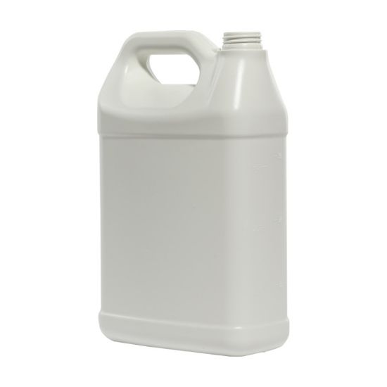 Picture of 128 oz (1 gallon) White HDPE 25% PCR Plastic F-Style, 38 mm Rexam, 150 Gram