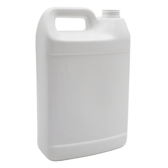 Picture of 128 oz White HDPE 25% PCR Plastic F Style Bottle, 38-400, 140 Gram.