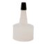 Picture of 28-410 Natural LDPE Yorker Cap, No Hole, w/ Regular Black Tip