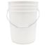 Picture of 20 Liter White HDPE Plastic Open Head Pail w/ Metal Handle