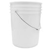 Picture of 20 Liter Natural HDPE Plastic Open Head Pail w/ Metal Handle