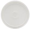 Picture of 1 Gallon White HDPE Plastic Round Lid, Tamper Evident Tear Tab