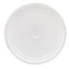 Picture of 3.5-6 Gallon White HDPE Plastic Round Cover, Tear Tab, EPDM Gasket