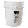 Picture of 5 GALLON IVORY WHITE HDPE PLASTIC OPEN HEAD PAIL W/ CHILD WARNING LABEL