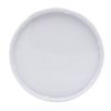 Picture of 20 Liter White Unlined Tin Plate Pail Cover w/ Metal Lever Lock Ring