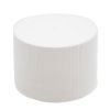 Picture of 43mm White Ribbed, Smooth Top, PP Plastic Cap, Unlined