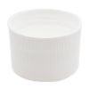 Picture of 43mm White Ribbed, Smooth Top, PP Plastic Cap, Unlined