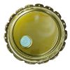 Picture of 3.5-5 Gallon Gray Steel Lug Cover, Gold Phenolic Lining, 24 Gauge, Tint Plug, Flow In Gasket
