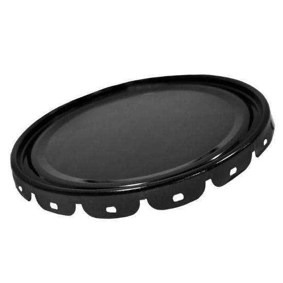 Picture of 5 GALLON BLACK RED PHENOLIC STEEL LUG COVER, NO FITTING