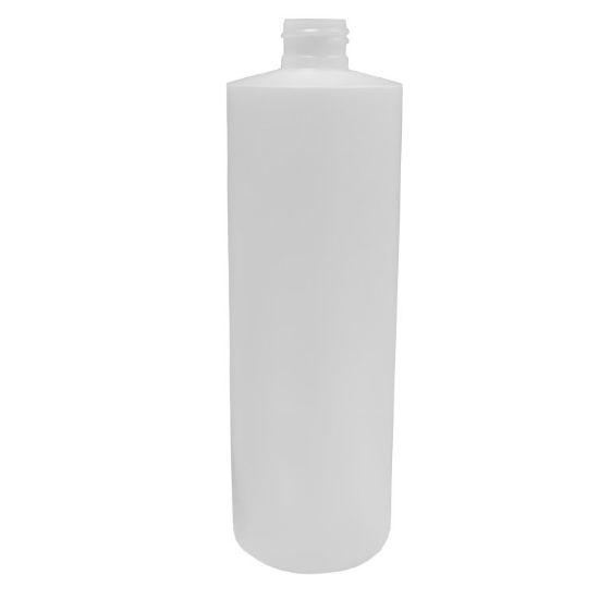 Picture of 16 OZ NATURAL HDPE CYLINDER, 24-410 NECK FINISH, UNFLAMED