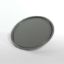 Picture of 2.5-7 Gallon Gray Steel Ring Seal Cover, 24 Gauge, Rust Inhibited Lining, No Fitting, Flow in Gasket
