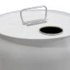 Picture of 5 Gallon White Steel Tight Head Steel Pail, Gold Phenolic Lined, w/ Rieke Fitting, UN Rated