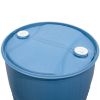 Picture of 55 GALLON BLUE HDPE PLASTIC TIGHT HEAD DRUM W/ 2'" BUTTRESS & 2" NPT, UN RATED