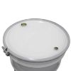 Picture of 55 Gallon White Steel Open Head Drum, Phenolic Lining, 2" X 3/4" Nylon Tri-Sure, Lever Lock Ring, UN Rated