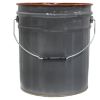 Picture of 5 GALLON GRAY STEEL OPEN HEAD, W/ RED PHENOLIC LINING, NO FITTING