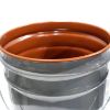 Picture of 5 GALLON GRAY STEEL OPEN HEAD, W/ RED PHENOLIC LINING, NO FITTING