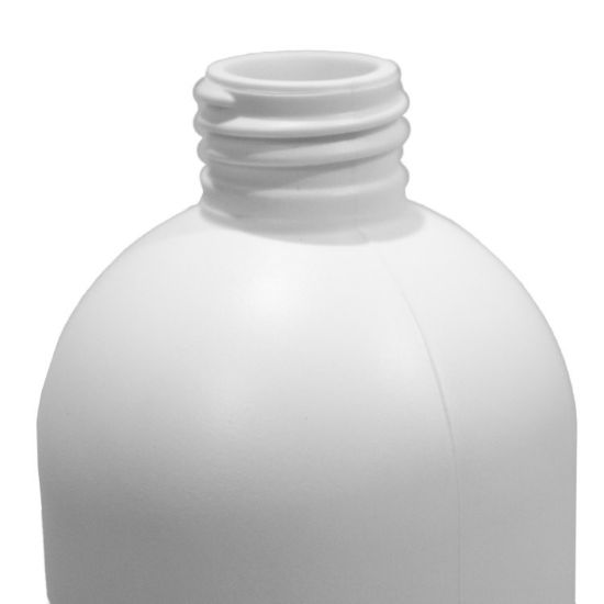 Picture of 8 OZ WHITE HDPE BULLET BOTTLE,  24-410 NECK FINISH, UNFLAMED