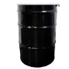 Picture of 55 Gallon Black Steel Reconditioned Open Head Drum, Red Phenolic Lining, White Cover, 2" X 3/4" Fitting, Bolt Ring, UN Rated