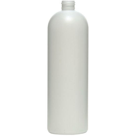 Picture of 16 oz White HDPE Lexington Round, 24-410, 33 Gram