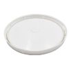 Picture of 1.5 Gallon White HDPE Plastic Pail Cover w/ EPDM Gasket