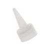 Picture of 24 mm, 24-410 Natural LDPE Plastic Yorker Spout Cap w/ Red Long Tip, Easy Peel Heat Seat, Foam Gasket