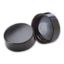 Picture of 33 mm, 33-400 Black PP Phenolic Ribbed Cap w/ Taper Seal Liner
