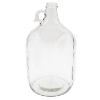 Picture of 128 oz Flint Glass Round Jug, w/ 38-400 Black/Gold Metal PALF Cap, Metal Black Palf Cap, 4 x1, Kraft Box