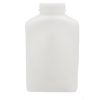 Picture of 32 oz Natural HDPE Plastic Wide Mouth Oblong Bottle, 53-400, Fluorinated Level 5, 75 Gram