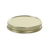 Picture of 63-400 Gold Metal Continuous Thread Cap w/ Plastisol Liner , No Button