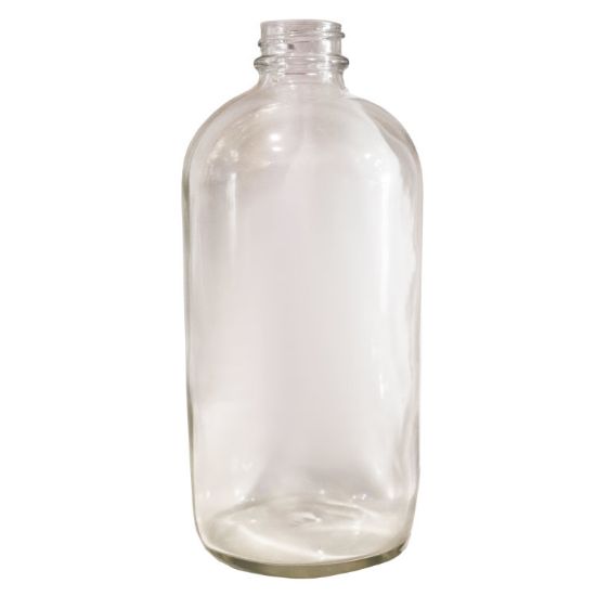Picture of 16 oz Flint Glass Coated Boston Round Bottle 28-400