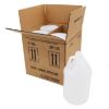 Picture of 128 oz Natural HDPE Plastic Industrial Round Bottle, 38-400, 4x1, 114 Gram, Kraft Box