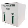 Picture of 128 oz White HPDE Plastic Industrial Round Bottle, 38-400, 4 x 1, 120 Gram, White Box w/ Divider