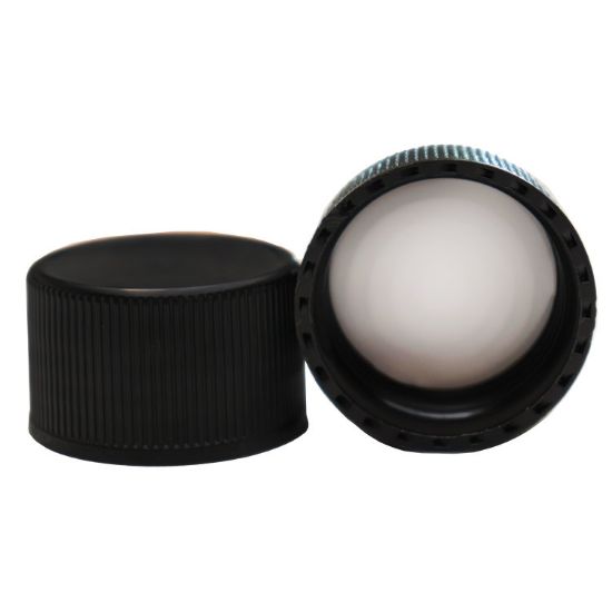 Picture of 38 mm, 38-439 Black PP Plastic Cap, F-422 Liner