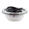 Picture of Rieke Silver Metal/LDPE Anti-Glug Flex Spout with Solid Gray Overcap, Flame Mitigation, FS-10 8V