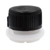 Picture of 32 mm REL Black/White LDPE Plastic REL Child Resistant Cap, Flame Mitigation