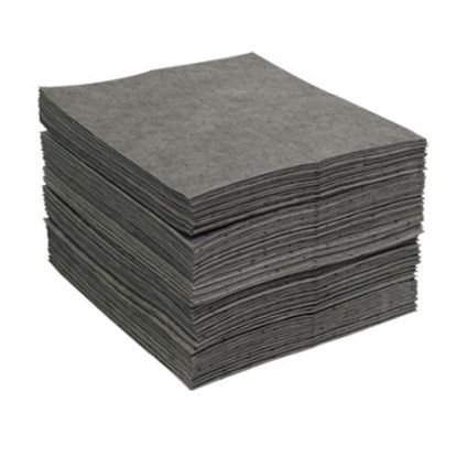 Picture of 15" x 18" Gray Universal Absorbent Pad, Medium Weight, 100 per Bail