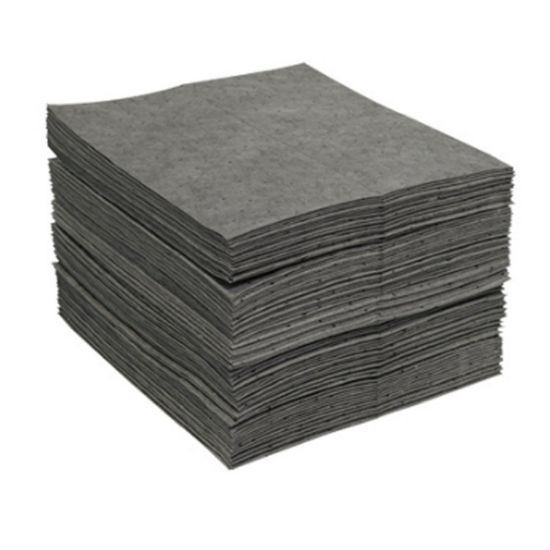 Picture of 15" x 18" Gray Universal Absorbent Pad, Medium Weight, 100 per Bail