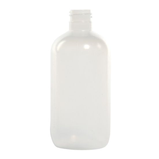 Picture of 8 oz Natural LDPE Plastic Boston Round Bottle, 24-410, 32.5 Gram