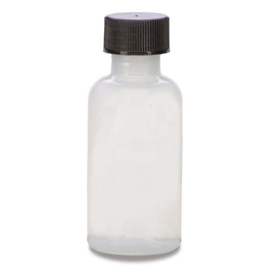 Picture of 1/2 oz White LDPE Plastic Boston Round Bottle, 15-415, 3.5 Gram