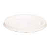Picture of 1 Gallon White HDPE Plastic Tamper Evident Pail Cover, Slotted, EDPM Gasket, 74 mil