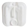 Picture of 5 Gallon Natural HPDE Plastic Square Tight Head Pail, 70 mm, Tamper Evident, 6TPI Open Vent, Dust Cover, 22 mm Cap Installed, UN Rated