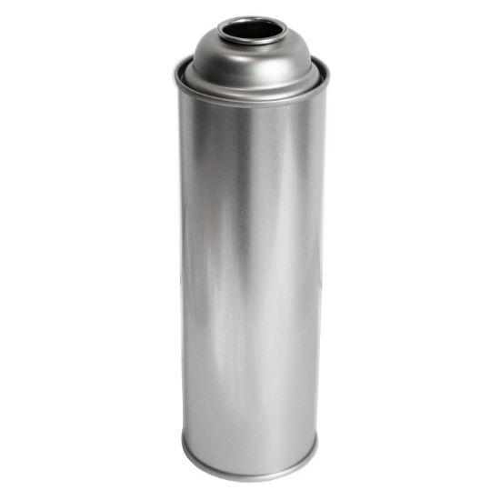 Picture of 22 oz Aerosol Can Unlined, 211 x 713, 3  Piece, Straight Side, 2P, Clear Lacquer Exterior