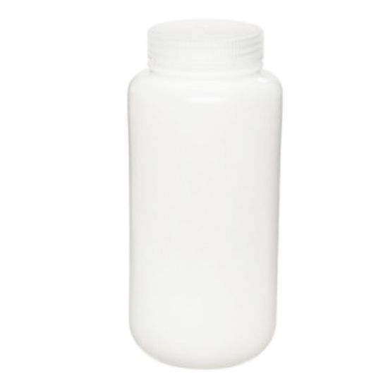 Picture of 1000 ml Natural HDPE Plastic Wide Mouth Smart Bottle, 63-415, Fluorinated Level 5, Caps Included, Not Attached