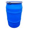 Picture of 55 Gallon Blue HDPE Plastic Open Head Drum, UN Rated
